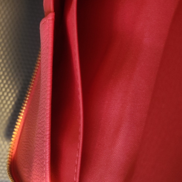 Large wallet- super soft pleather material- magenta color - Picture 2 of 7